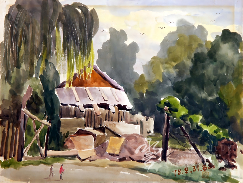 吕品 《济南城区》 27.5cm*36cm 1978年